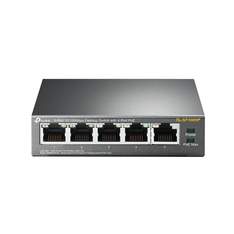 TP Link Switch desktop 5 porte 10/100Mbps 4 PoE - TL-SF1005P