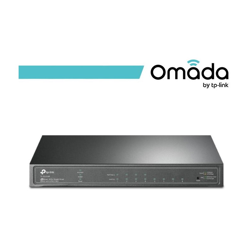 Omada Switch Smart Desktop con 8 Porte Gigabit di cui 4 PoE+ - SG2008P