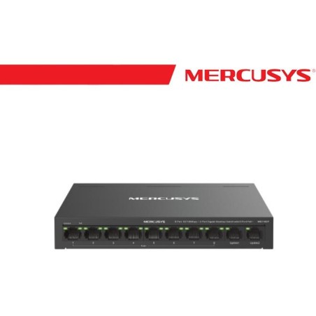 Mercusys 8-Port PoE+ 10/100 Mbps + 2 Gigabit Port Switch - MS110CP