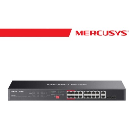Mercusys 20-Port Gigabit Rackmount Switch with 16-Port PoE+ - MS120GP