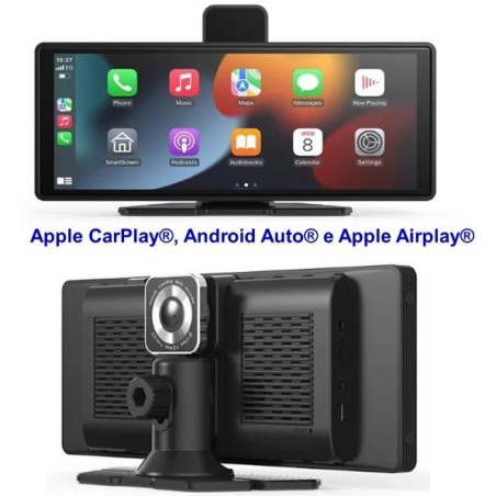 Schermo Maxcom MC01 Vibe Apple CarPlay Android Auto e Apple Airplay Dash Cam