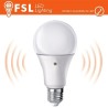 Lampada LED con Doppio Sensore Crepuscolare 9W 3000K