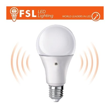 Lampada LED con Doppio Sensore Crepuscolare 9W 4000K