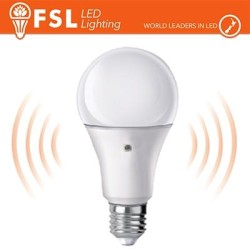Lampada LED con Doppio Sensore Crepuscolare 9W 6500K