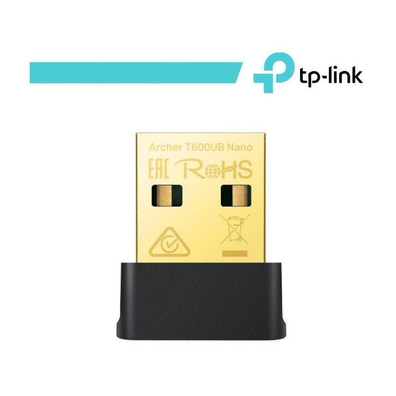 TP-Link Nano adattatore USB Wi-Fi AC600 e Bluetooth 4.2 - Archer T600UB Nano