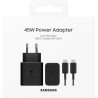 Samsung Caricatore 45W Super Fast con Cavo USB-C EP-T4511XBEGEU