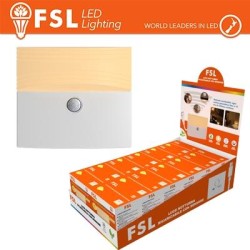 Luce notturna ricaricabile con sensore di movimento con espositore