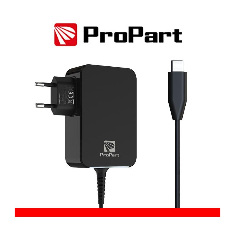 Alimentatore Propart GaN Type C 65W nero