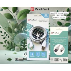 Cavo Lightning Apple 5V 2.4A 1.5mt Carica e dati Bianco