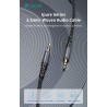 Cavo Audio Jack dorati 3,5 a 3,5 mm 1 Metro nero