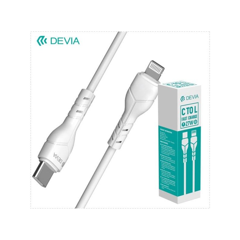 Cavo da C a Lightning 27 Watt  1 metro ricambio espositore Kintone