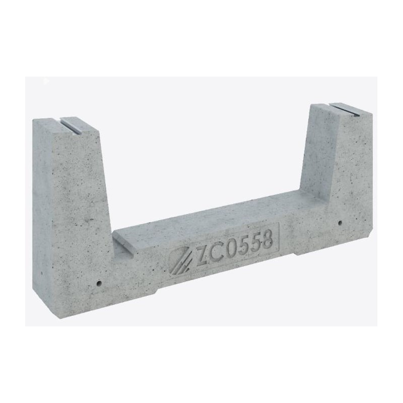 Zavorra per moduli fotovoltaici 58 kg da 5° - 4° fila