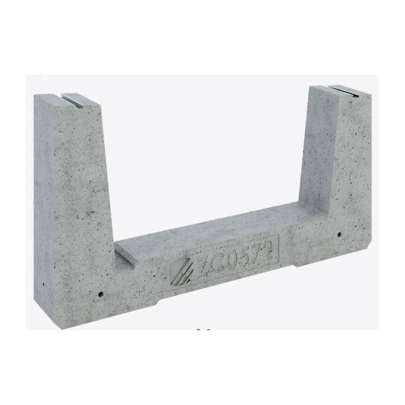 Zavorra per moduli fotovoltaici 72 kg da 5° - 5° fila