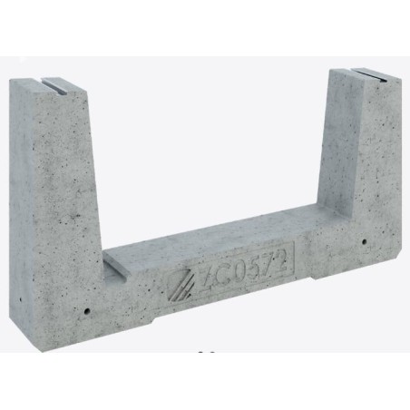 Zavorra per moduli fotovoltaici 72 kg da 5° - 5° fila