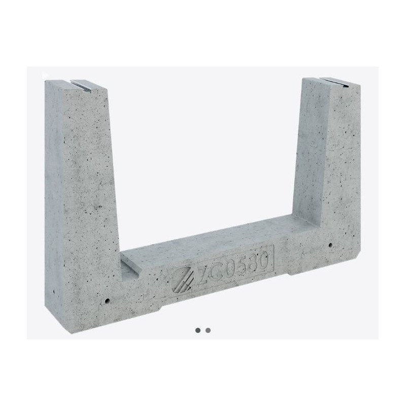 Zavorra per moduli fotovoltaici 80 kg da 5° - 6° fila