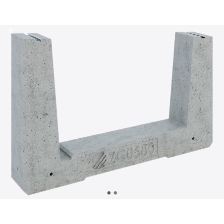 Zavorra per moduli fotovoltaici 80 kg da 5° - 6° fila