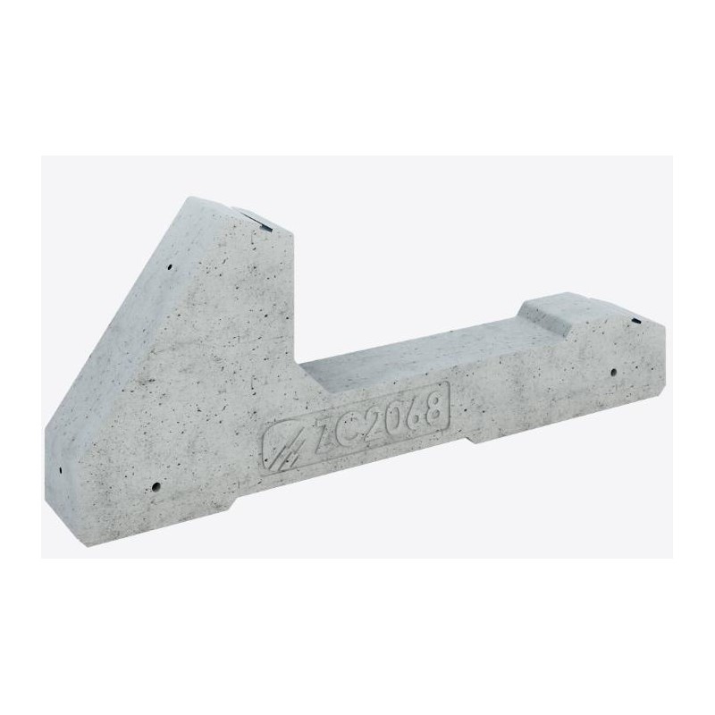 Zavorra per moduli fotovoltaici 68 kg da 20°