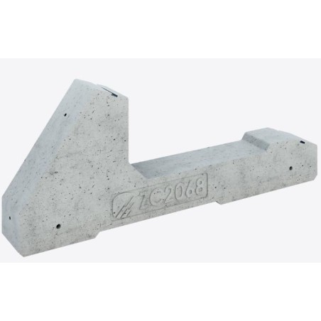 Zavorra per moduli fotovoltaici 68 kg da 20°