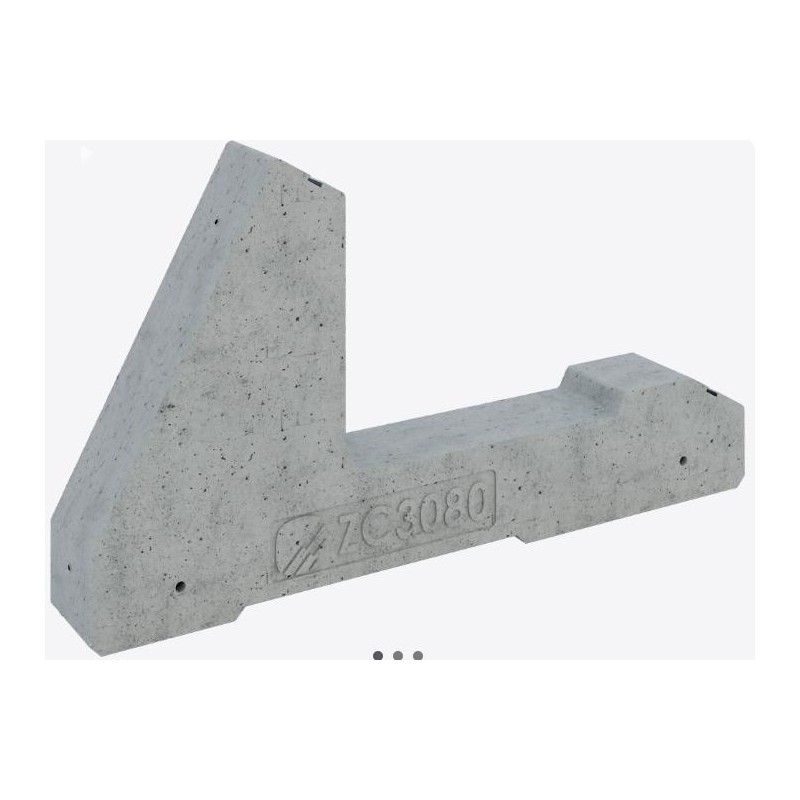 Zavorra per moduli fotovoltaici 80 kg da 30°