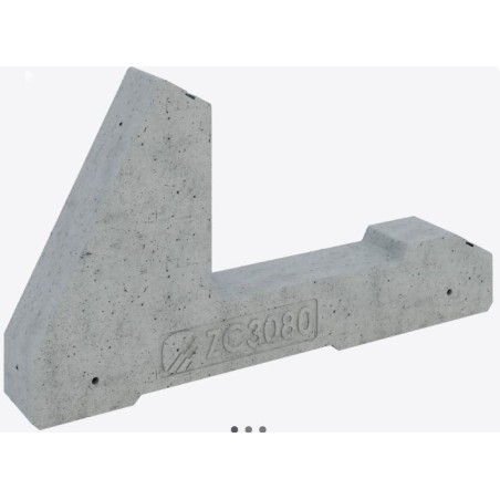 Zavorra per moduli fotovoltaici 80 kg da 30°