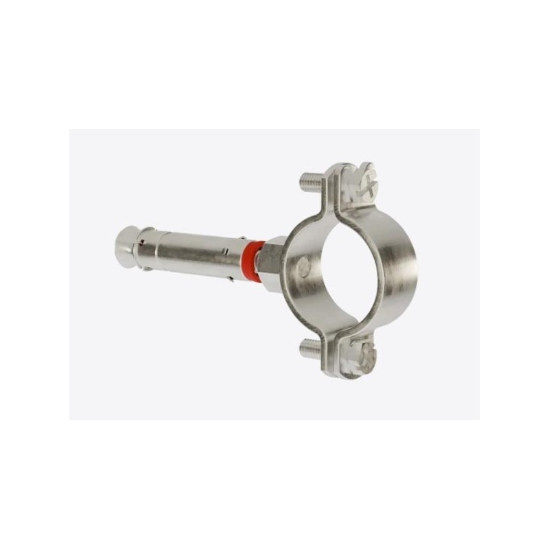 Kit collare laterale M8 per controvento 25x25 Zn