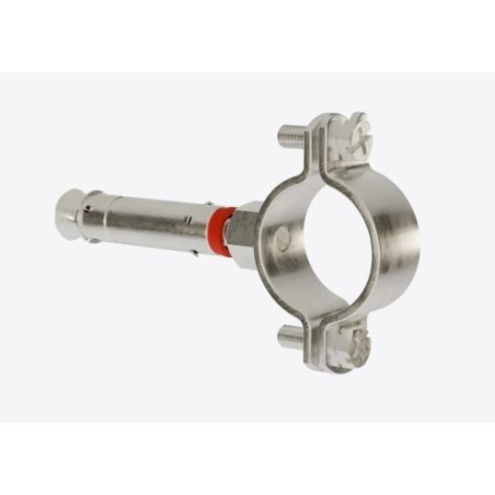 Kit collare laterale M8 per controvento 25x25 Zn