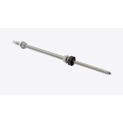 Vite doppio filetto M10x300 c/ n.3 dadi e guarnizione EPDM