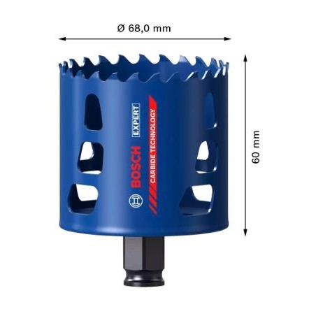 2608900433,Sega a tazza Expert Tough Material 68x60 mm