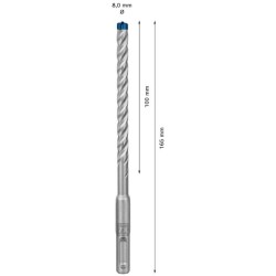2608900073,Punta SDS plus-7X  6x150x215 mm