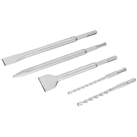 STA54400-XJ,Set 3 Scalpelli + 2 punte SDS-Plus