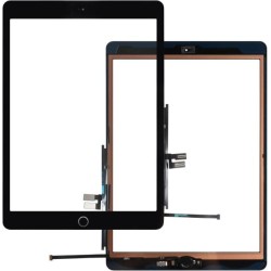 Touch Con pulsante per iPad 7 & 8 Generazione A2197 - A2200 - A2270 Nero