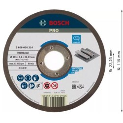 2608600214,Mola da taglio Expert for Metal piana  115x1,6 mm