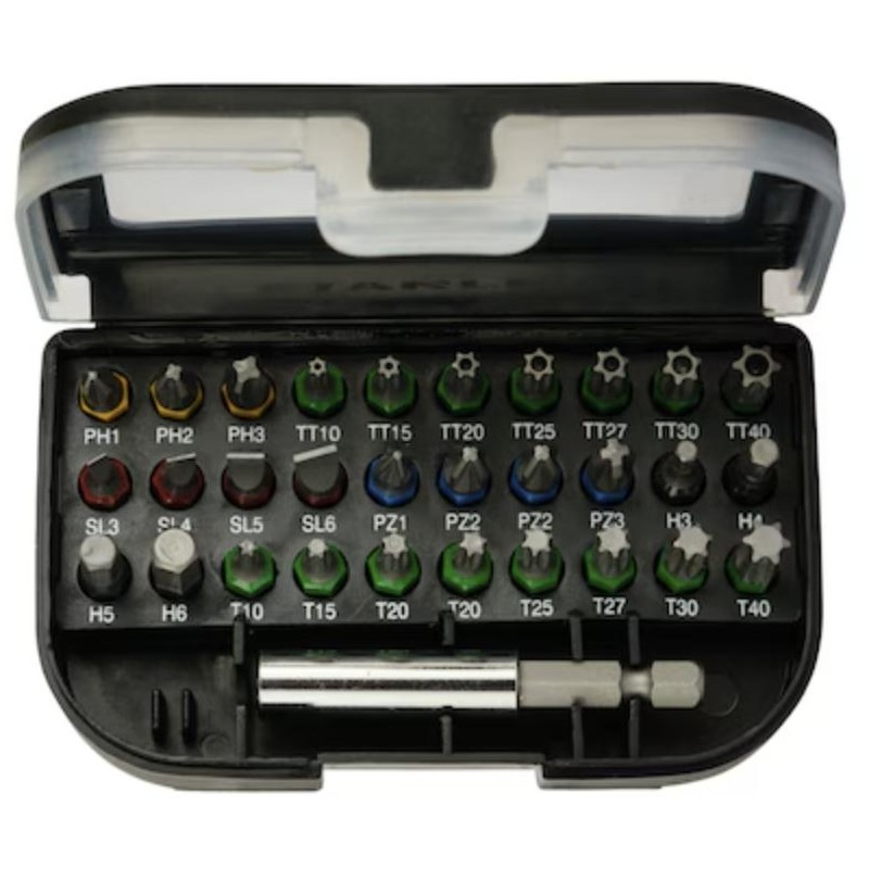 STA60490-XJ,SET 31pz INSERTI 25mm MISTI - CODIFICA CROMATICA