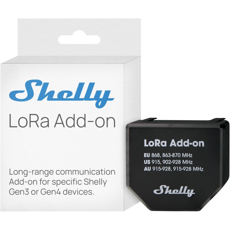 Shelly LoRa Add-on | Modulo Add-on via radio connessione 5KM