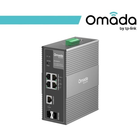 Omada 6-Port Gigabit Industrial Easy Managed Switch 4 PoE - IES206GPP