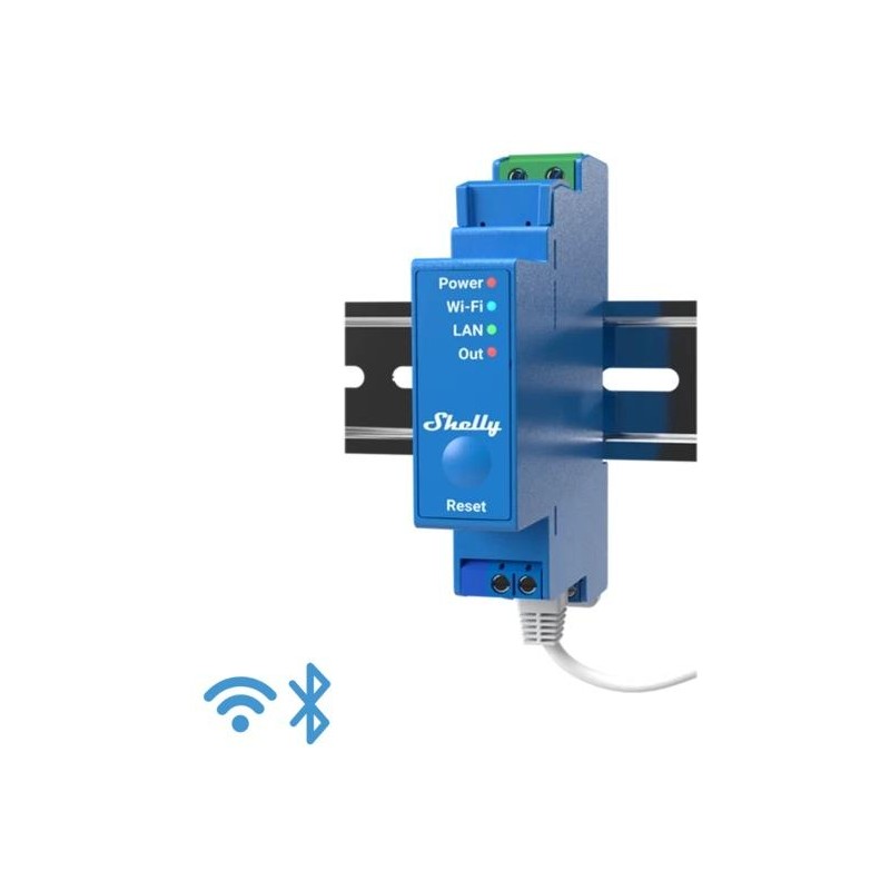 Shelly Pro 1 - IP Smart Relay contatto pulito DIN 1ch. LAN/WiFi/BT
