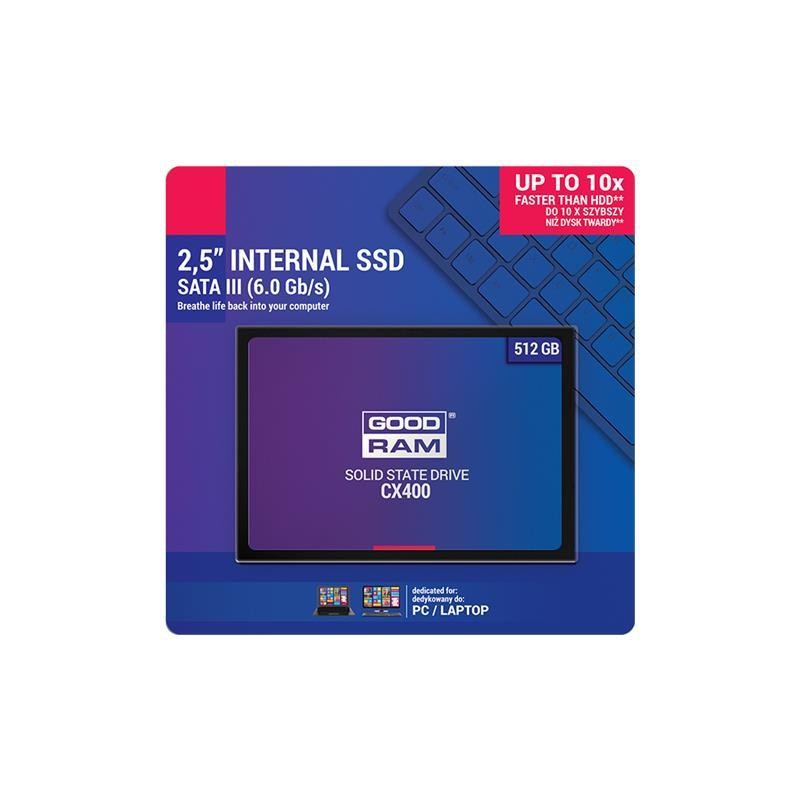 GoodRAM SSD CX400-G2 512GB SATA III 2,5 - retail box - SSDPR-CX400-512