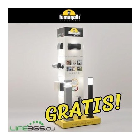 Espositore FUMAGALLI in legno - 190 x 80 x 40 cm