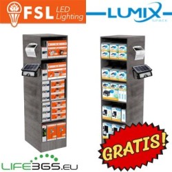 Espositore da terra in legno FSL-LUMIX SPACE 40*50*150 cm