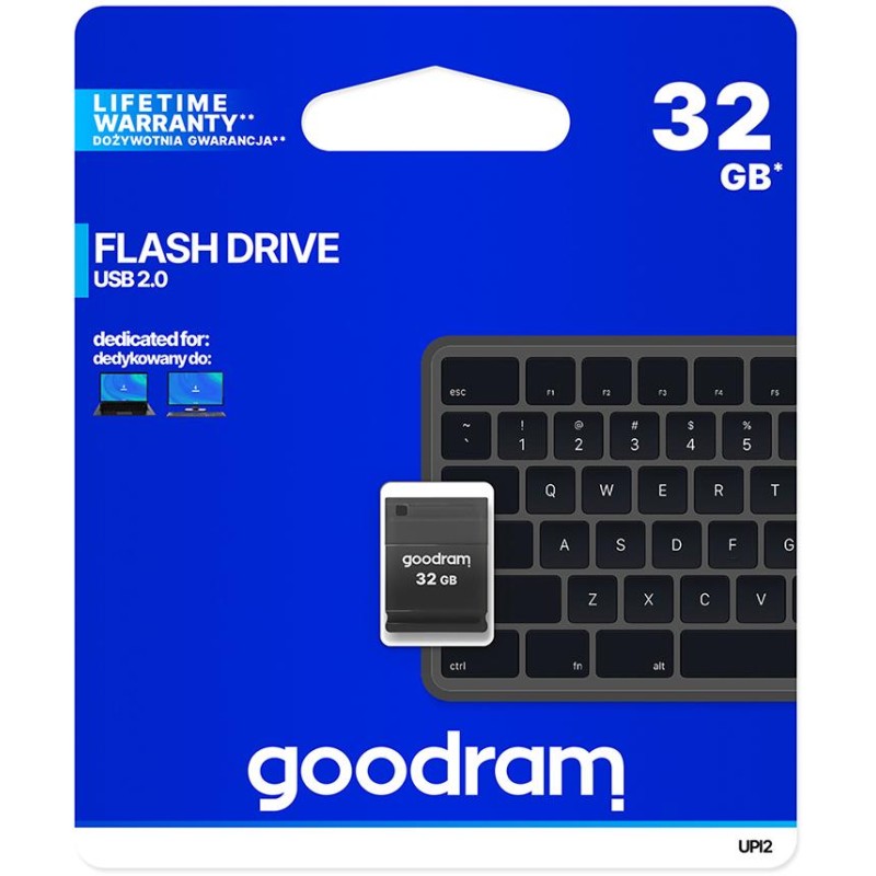 Goodram Pendrive UPI2 32GB USB MINI 2.0 blk - retail blister - UPI2-0320K0R11