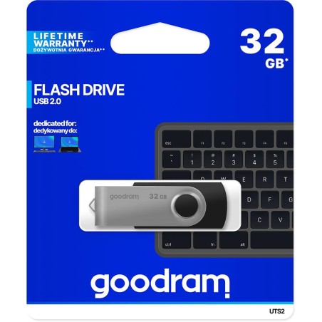 GoodRAM Chiavetta/Pendrive USB Twister 32GB nera USB 2.0 - UTS2-0320K0R11