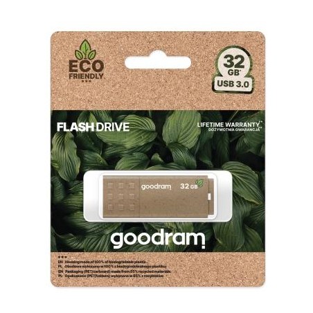 GoodRAM Pendrive 32GB UME3 GREEN USB 3.0 - retail blister - UME3-0320EFR11