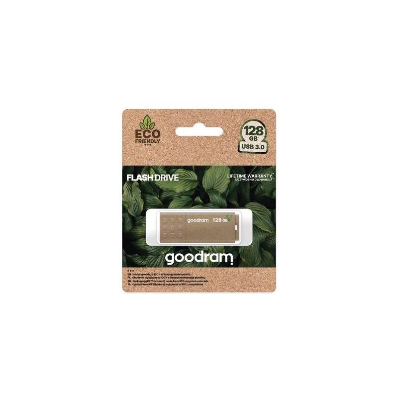 GoodRAM Pendrive 128GB UME3 GREEN USB 3.0 - retail blister - UME3-1280EFR11