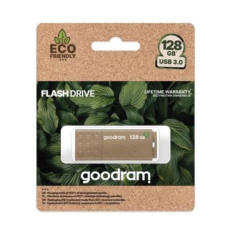 GoodRAM Pendrive 128GB UME3 GREEN USB 3.0 - retail blister - UME3-1280EFR11