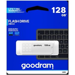 GoodRAM Pendrive 128GB UME2 white USB 2.0 - retail blister - UME2-1280W0R11