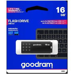 GoodRAM Pendrive 16GB BLACK USB 3.0 - retail blister - UME3-0160K0R11