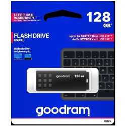 GoodRAM Pendrive 128GB BLACK USB 3.0 - retail blister - UME3-1280K0R11
