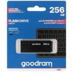 GoodRAM Pendrive 256GB BLACK USB 3.0 - retail blister - UME3-2560K0R11