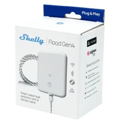 Shelly Flood Gen4 - Sensore allagamento Wi-Fi/ZIgbee/BT Gen4 + cavo 2m