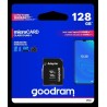 GoodRAM microSD 128GB class 10 UHS I + adapter - retail blister - M1AA-1280R12